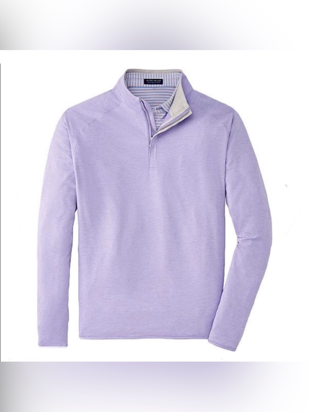 Peter Millar Stealth Performance Quarter Zip Pullover Lavender Purple XL NWT